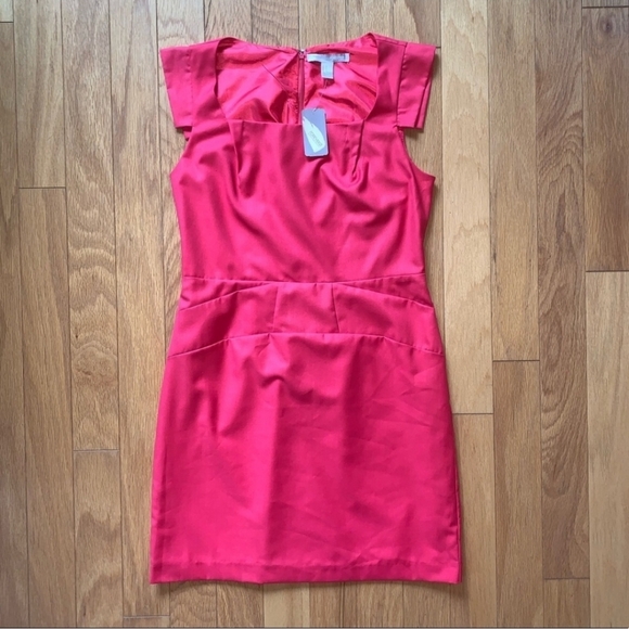 Size LG NWT Hot Pink Formal Mini Dress - Picture 3 of 8